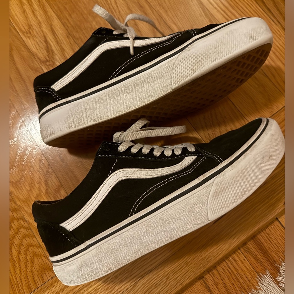 Vans old skool platform black